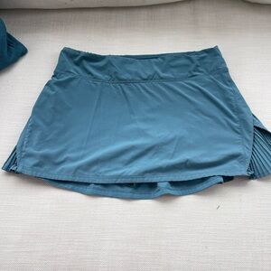 Lululemon Athletica Blue Skater Mini Skirt